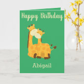 Herzlichen Glückwunsch zum Geburtstag eines Babys Karte (Gelbe Blume)