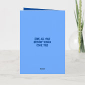 Herzlichen Glückwunsch zum Geburtstag eines ganz b Karte (Rückseite)