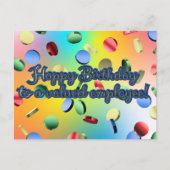 Herzlichen Glückwunsch zum Geburtstag eines geschä Postkarte (Vorderseite)