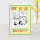 Herzlichen Glückwunsch zum Geburtstag eines Gesund Karte (Gelbe Blume)