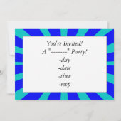 Herzlichen Glückwunsch zum Geburtstag eines Groovy Einladung (Rückseite)