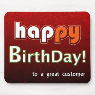 Herzlichen Glückwunsch zum Geburtstag eines großar Mousepad