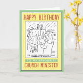 Herzlichen Glückwunsch zum Geburtstag eines Kirche Karte (Gelbe Blume)