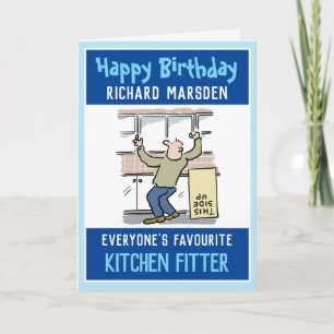 Herzlichen Glückwunsch zum Geburtstag eines Küchen Karte