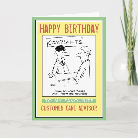 Herzlichen Glückwunsch zum Geburtstag eines Kunden Karte (Vorderseite)