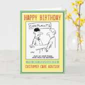 Herzlichen Glückwunsch zum Geburtstag eines Kunden Karte (Gelbe Blume)