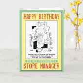 Herzlichen Glückwunsch zum Geburtstag eines Ladenm Karte (Gelbe Blume)