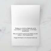 Herzlichen Glückwunsch zum Geburtstag eines Master Karte (Innenseite)