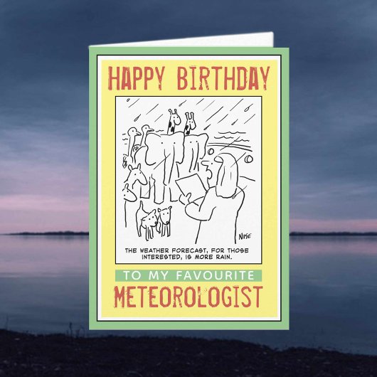Herzlichen Glückwunsch zum Geburtstag eines Meteor Karte