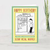 Herzlichen Glückwunsch zum Geburtstag eines Scrap- Karte (Vorderseite)