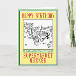 Herzlichen Glückwunsch zum Geburtstag eines Superm Karte