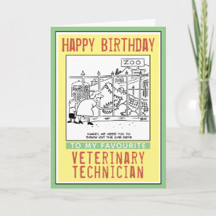 Herzlichen Glückwunsch zum Geburtstag eines Tierar Karte