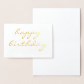 Herzlichen Glückwunsch zum Geburtstag, einfache Ka Folienkarte (Anzeige)