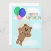 Herzlichen Glückwunsch zum Geburtstag Einladung (Vorne/Hinten)