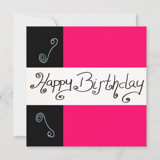 Herzlichen Glückwunsch zum Geburtstag Einladung (Vorderseite)