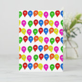 Herzlichen Glückwunsch zum Geburtstag Einladung fa (Stehend Vorderseite)