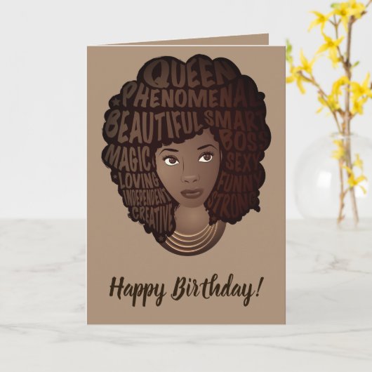 Herzlichen Glückwunsch zum Geburtstag, Ermutigung Karte (Gelbe Blume)