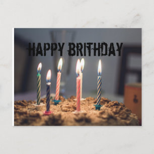Herzlichen Glückwunsch zum Geburtstag Feiertagspostkarte