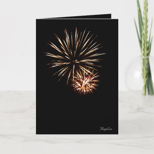 Herzlichen Glückwunsch zum Geburtstag, Firecracker Karte (Vorderseite)