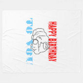 Herzlichen Glückwunsch zum Geburtstag! Fleecedecke (Vorderseite (Horizontal))