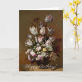 Herzlichen Glückwunsch zum Geburtstag - Floral Bou Karte (Gelbe Blume)