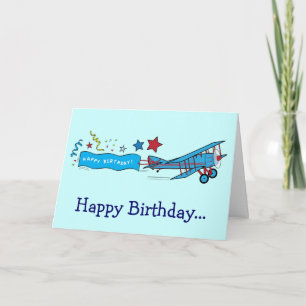 Herzlichen Glückwunsch zum Geburtstag Flugzeug von Karte