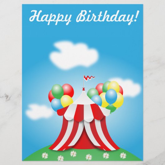 Herzlichen Glückwunsch zum Geburtstag Flyer (Vorne)