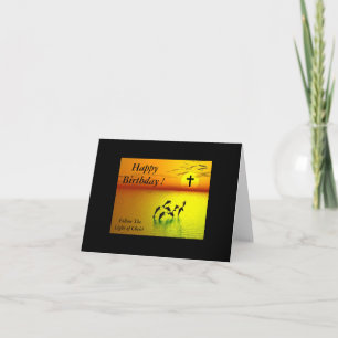 Herzlichen Glückwunsch zum Geburtstag... Folge dem Karte