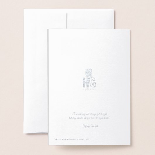 Herzlichen Glückwunsch zum Geburtstag! Folienkarte (Rückseite mit Umschlag)