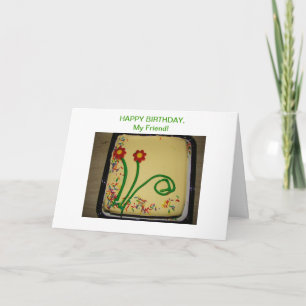 Herzlichen Glückwunsch zum Geburtstag, Freund, gel Karte