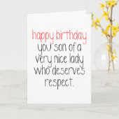 Herzlichen Glückwunsch zum Geburtstag... Funny Bir Karte (Gelbe Blume)