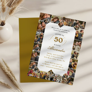Herzlichen Glückwunsch zum Geburtstag für 50 Jahre Einladung