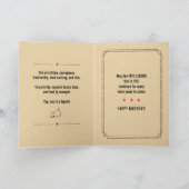 Herzlichen Glückwunsch zum Geburtstag für den lege Karte (Innenseite)