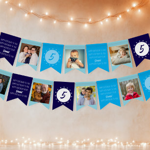 Herzlichen Glückwunsch zum Geburtstag für Euch, je Wimpelkette