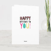 Herzlichen Glückwunsch zum Geburtstag für Sie farb Karte (Rückseite)