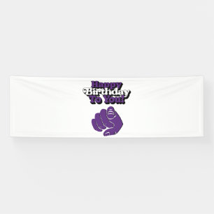 Herzlichen Glückwunsch zum Geburtstag für Sie Lila Banner