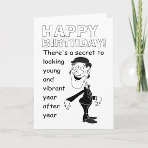 Herzlichen Glückwunsch zum Geburtstag, Geheimnis f Karte