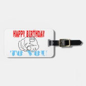 Herzlichen Glückwunsch zum Geburtstag! Gepäckanhänger (Vorderseite horizontal)