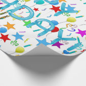 Herzlichen Glückwunsch zum Geburtstag! Geschenkpapier (Ecke)
