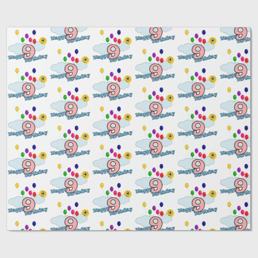 Herzlichen Glückwunsch zum Geburtstag Geschenkpapier (Flach)