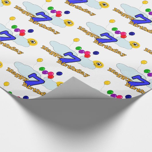 Herzlichen Glückwunsch zum Geburtstag Geschenkpapier (Ecke)