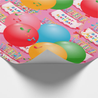 Herzlichen Glückwunsch zum Geburtstag! Geschenkpapier