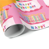 Herzlichen Glückwunsch zum Geburtstag! Geschenkpapier (Rolleneckpunkt)