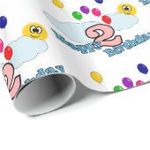 Herzlichen Glückwunsch zum Geburtstag Geschenkpapier (Rolleneckpunkt)