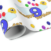 Herzlichen Glückwunsch zum Geburtstag Geschenkpapier (Rolleneckpunkt)