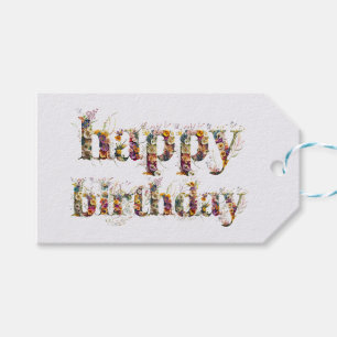 Herzlichen Glückwunsch zum Geburtstag, Gestaltung  Geschenkanhänger