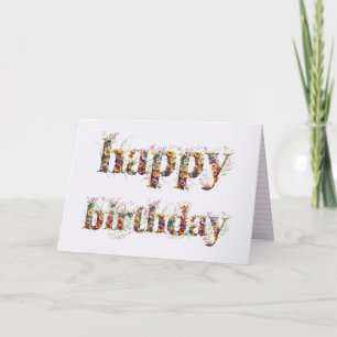 Herzlichen Glückwunsch zum Geburtstag, Gestaltung Karte