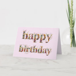 Herzlichen Glückwunsch zum Geburtstag, Gestaltung Karte