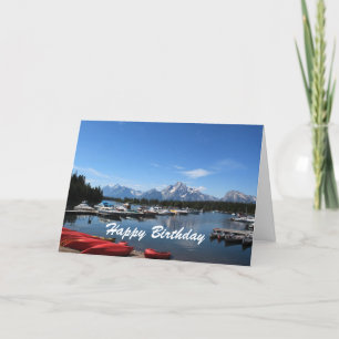 Herzlichen Glückwunsch zum Geburtstag, Grand Teton Karte