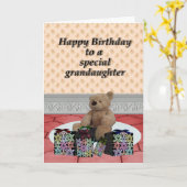 Herzlichen Glückwunsch zum Geburtstag Grandaughter Karte (Gelbe Blume)